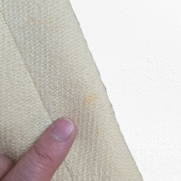 50s Vintage Bonwitt Teller Cream Wool Jackie O Cropped Blazer Skirt Suit Size 4 - Picture 3 of 16